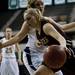 Dexter HIgh School sophomore Crystal Kedroske dribbles toward the rim in the game against Saline at the EMU Convocation Center on Friday Jan. 4. Daniel Brenner I AnnArbor.com